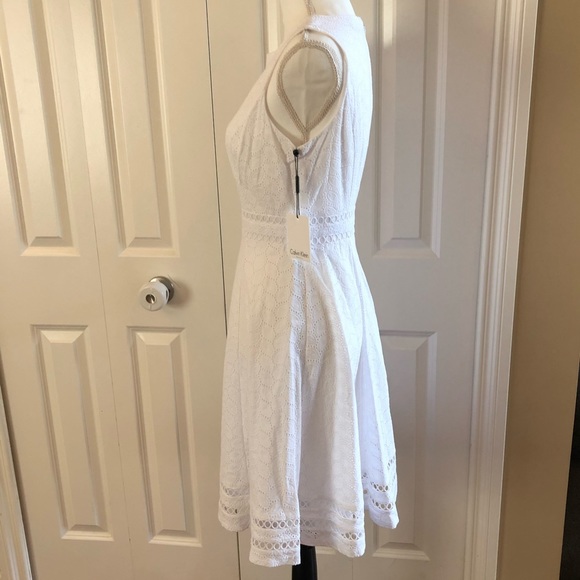 NWT Calvin Klein white dress size 6 - Picture 2 of 7